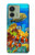 S2568 Mer Poissons marins Coraux Sous-marine Océan Etui Coque Housse pour Motorola Edge (2023), Edge 40