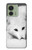 S2569 Blanc arctique Renard Etui Coque Housse pour Motorola Edge (2023), Edge 40