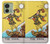 S2810 Carte Tarot Le Fou Etui Coque Housse pour Motorola Edge (2023), Edge 40