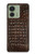 S2850 Imprimé alligator marron Peau graphique Etui Coque Housse pour Motorola Edge (2023), Edge 40