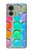 S3235 Mélange aquarelle Etui Coque Housse pour Motorola Edge (2023), Edge 40