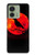 S3328 Corbeau Rouge Lune Etui Coque Housse pour Motorola Edge (2023), Edge 40