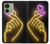 S3512 Mignon Mini coeur Néon graphique Etui Coque Housse pour Motorola Edge (2023), Edge 40