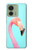 S3708 Flamant rose Etui Coque Housse pour Motorola Edge (2023), Edge 40