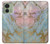 S3717 Imprimé graphique en marbre bleu pastel or rose Etui Coque Housse pour Motorola Edge (2023), Edge 40