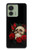 S3753 Roses de crâne gothique sombre Etui Coque Housse pour Motorola Edge (2023), Edge 40