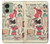 S3820 Poupée de papier de mode de cow-girl vintage Etui Coque Housse pour Motorola Edge (2023), Edge 40