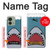 S3825 Plongée en mer de requin de dessin animé Etui Coque Housse pour Motorola Edge (2023), Edge 40