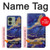 S3906 Marbre violet bleu marine Etui Coque Housse pour Motorola Edge (2023), Edge 40