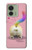 S3923 Queue d'arc-en-ciel de fond de chat Etui Coque Housse pour Motorola Edge (2023), Edge 40