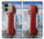 S3925 Collage Téléphone Public Vintage Etui Coque Housse pour Motorola Edge (2023), Edge 40