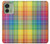 S3942 Tartan à carreaux arc-en-ciel LGBTQ Etui Coque Housse pour Motorola Edge (2023), Edge 40