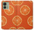 S3946 Motif orange sans couture Etui Coque Housse pour Motorola Edge (2023), Edge 40