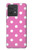 S2358 Rose à pois Etui Coque Housse pour Motorola Edge 40 Neo