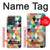 S3049 Triangles Couleurs vibrantes Etui Coque Housse pour Motorola Edge 40 Neo