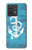 S3053 Marin Blue Anchor Etui Coque Housse pour Motorola Edge 40 Neo