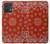 S3355 Motif Bandana Rouge Etui Coque Housse pour Motorola Edge 40 Neo