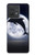 S3510 Dauphin Lune Nuit Etui Coque Housse pour Motorola Edge 40 Neo