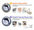 S3510 Dauphin Lune Nuit Etui Coque Housse pour Motorola Edge 40 Neo