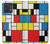 S3814 Composition de dessin au trait Piet Mondrian Etui Coque Housse pour Motorola Edge 40 Neo