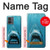 S0830 Requin blanc Etui Coque Housse pour Motorola Moto G14