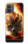 S0863 De feu crâne Etui Coque Housse pour Motorola Moto G14