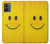 S1146 Sourire Soleil Jaune Etui Coque Housse pour Motorola Moto G14