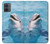 S1291 Les Dauphins en Mer Etui Coque Housse pour Motorola Moto G14