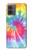 S1697 Tie Dye coloré imprimé graphique Etui Coque Housse pour Motorola Moto G14