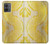 S2713 Serpent jaune imprimé graphique Peau Etui Coque Housse pour Motorola Moto G14