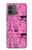 S2885 Paris Rose Etui Coque Housse pour Motorola Moto G14
