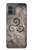 S2892 Symbole Triskele Texture de pierre Etui Coque Housse pour Motorola Moto G14