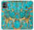 S2906 Aqua Turquoise Pierre Etui Coque Housse pour Motorola Moto G14