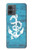 S3053 Marin Blue Anchor Etui Coque Housse pour Motorola Moto G14