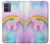 S3070 Arc en ciel pastel ciel Licorne Etui Coque Housse pour Motorola Moto G14