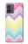 S3514 Arc en ciel Zigzag Etui Coque Housse pour Motorola Moto G14