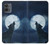 S3693 Pleine lune du loup blanc sinistre Etui Coque Housse pour Motorola Moto G14