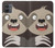 S3855 Dessin animé visage paresseux Etui Coque Housse pour Motorola Moto G14