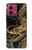 S0426 Dragon d'or Etui Coque Housse pour Motorola Moto G84