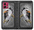 S0855 Aigle Métal Etui Coque Housse pour Motorola Moto G84