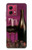 S0910 Rouge vin Etui Coque Housse pour Motorola Moto G84