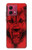 S1090 Rouge Loup Etui Coque Housse pour Motorola Moto G84