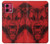 S1090 Rouge Loup Etui Coque Housse pour Motorola Moto G84