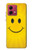 S1146 Sourire Soleil Jaune Etui Coque Housse pour Motorola Moto G84