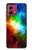 S2312 Arc en ciel coloré espace Galaxie Etui Coque Housse pour Motorola Moto G84