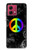 S2356 Signe de paix Etui Coque Housse pour Motorola Moto G84