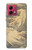S2680 Japon Art Obi avec des vagues stylisées Etui Coque Housse pour Motorola Moto G84