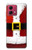 S2846 Costume de Noël Père Noël Rouge Etui Coque Housse pour Motorola Moto G84