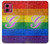 S2899 Arc en ciel LGBT Gay Pride Drapeau Etui Coque Housse pour Motorola Moto G84