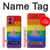 S2900 Arc en ciel LGBT Fierté lesbienne Drapeau Etui Coque Housse pour Motorola Moto G84